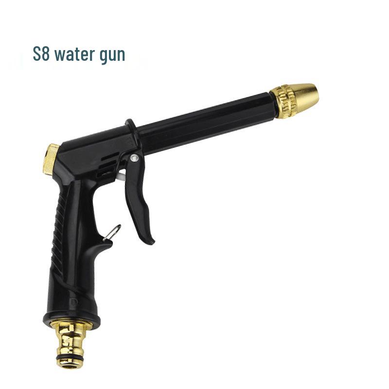 Полностью медный высоконапорный пистолет-распылитель для автомойки и насадка-щетка