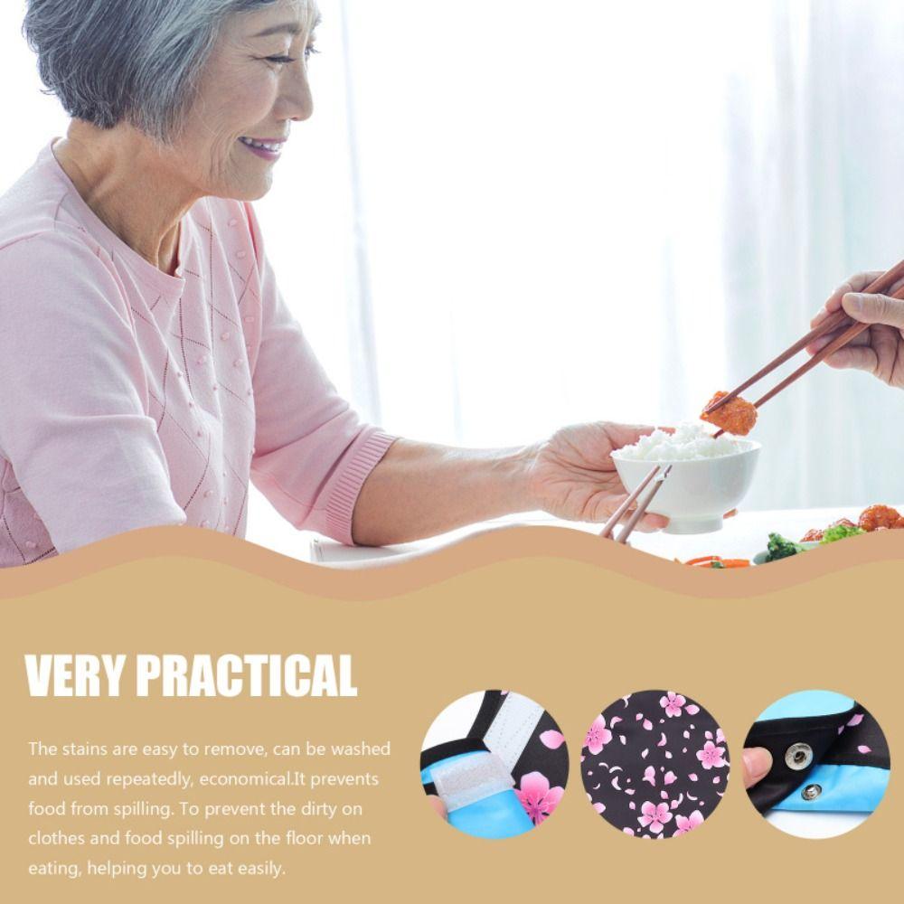Нагрудник для взрослых с принтом, водонепроницаемое полотенце для слюны, защита для одежды, фартук для еды во время еды