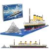 Vortalia Real Hobby Series Titanic Ship Building Blocks Set, Titanic Luxury Cruise Ship, Assembly Kit, Gift for Birthdays and Christmas, Boys, Girls,