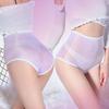 Women's Shiny Transparent Ultra-Thin Knickers Glossy Panties High Waist See Through