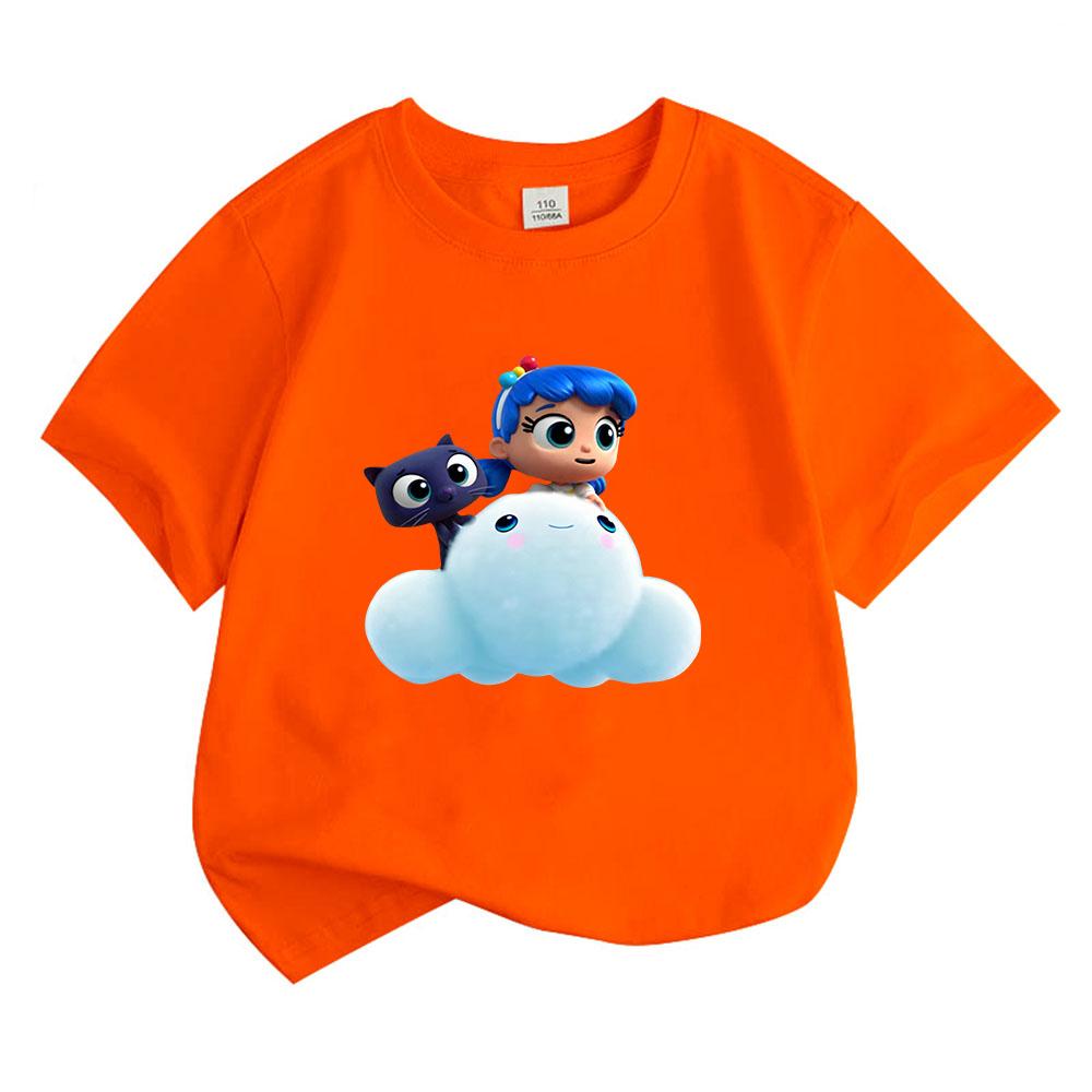 100% Cotton True and The Rainbow Kingdom Children's T-shirt Cute Cartoon Anime Tees Print Kids Tops O-neck Comic Toddler Summer clothes Funny T-shirt