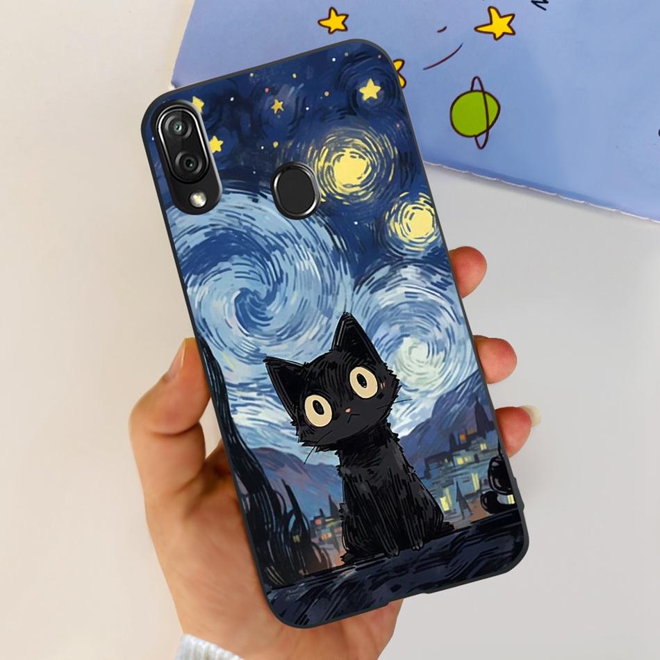 For ZTE Blade V10 Vita Cute Panda Cartoon Case For Zte Blade V10 2019 Blade V10vita Soft TPU Black Silicone Phone Cases