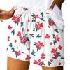 Women's Casual Summer Elastic Beach Shorts Print Casual Shorts