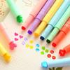 Plastic Highlighters Pen Candy Color Highlighter Cute Stamp