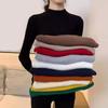 Autumn/winter Semi-turtleneck Pullover Knitted Women Sweater Casual Solid Color Slim Fit Bottoming Shirt Fashion Inner Office Lady Clothing