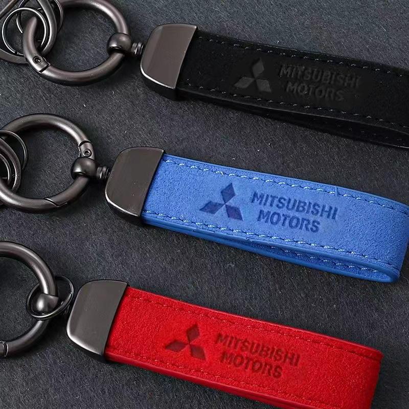 cysvmh1 Car Keychain Portable Key Ring Buckle Holder Practical Storage Auto Styling Parts For Mitsubishi Ralliart Lancer Pajero ASX