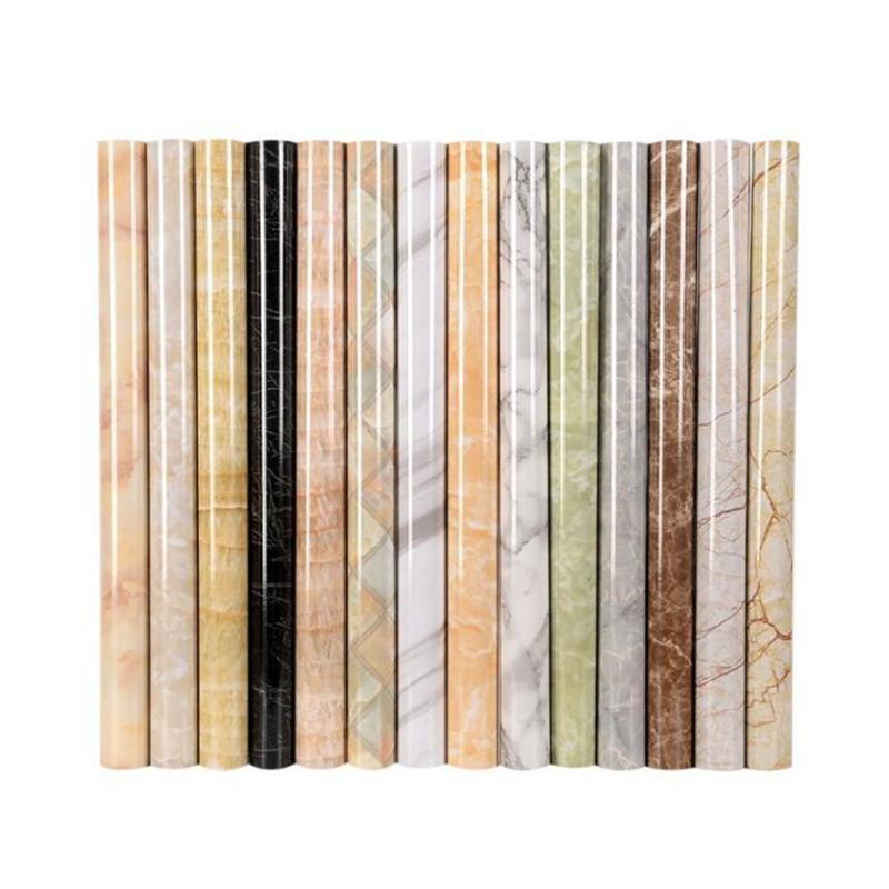 Self Adhesive Marble Contact Paper Waterproof Oil Proof Easy Clean For Kitchen Home Countertop