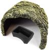 OMEM Reptile Shelter Turtle Floating Island Aquarium Hideout Rock Turtle Shelter Amphibian Supplies Feeding Bowl Combination