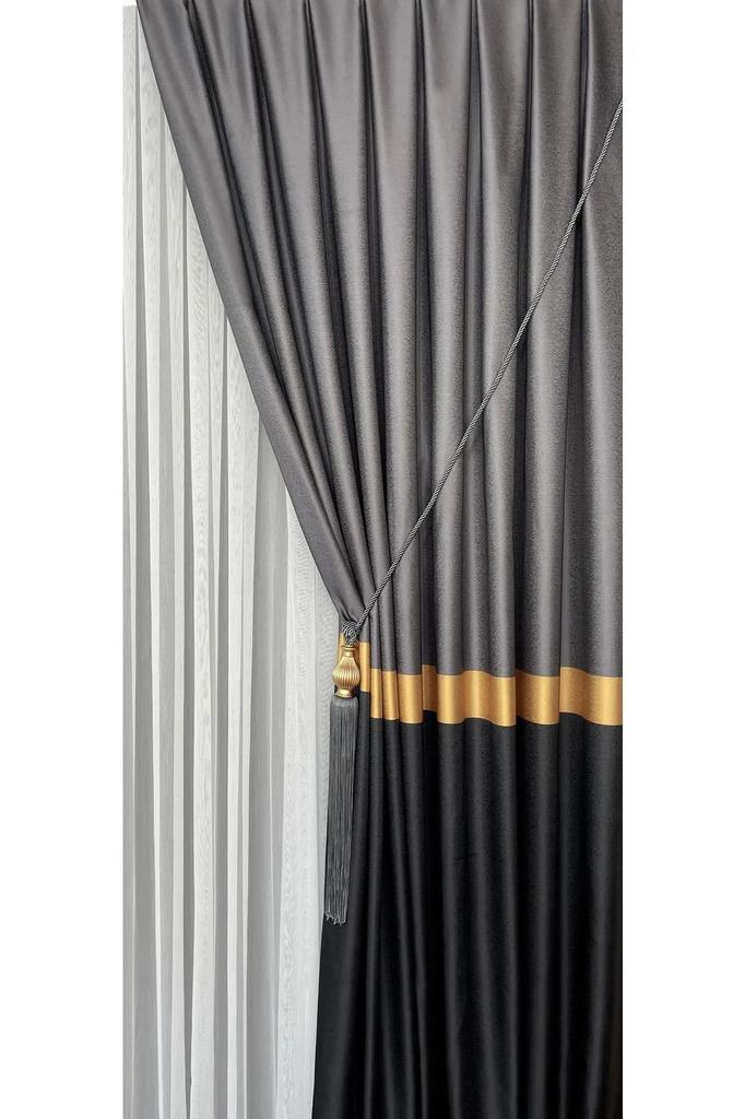 EPeddler Home Одностворчатая фоновая занавеска, плотно плиссированная, жаккардовая, с ярким рисунком