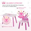 3 Pcs Kids and Table Chair Set Princess & Crown Theme Home Furniture Pretty Gift 2-4 Years Pink