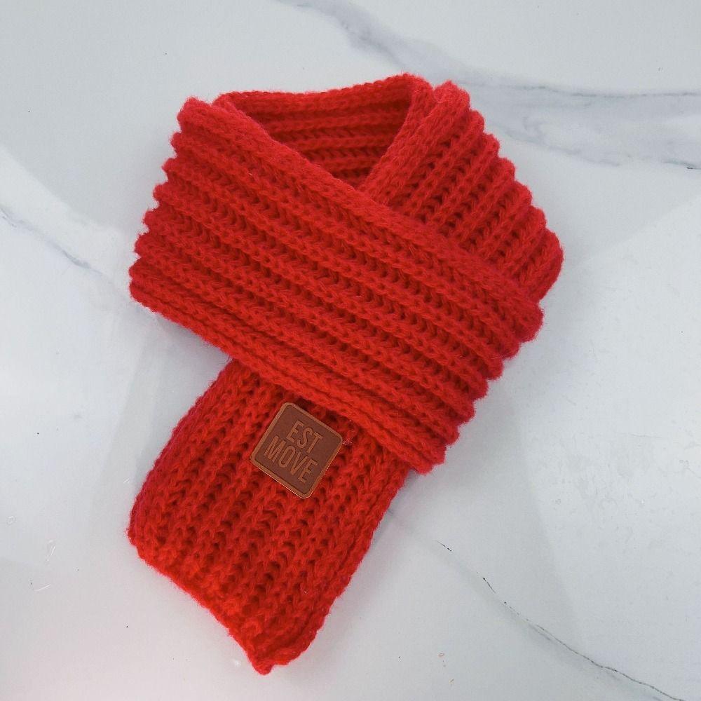 Warm Kids Scarf Soft Knitted Scarf Fashion Neck Warmer  Baby Boys Girls