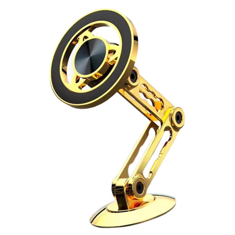 Автомобильный магнитный держатель для телефона, сверхмагнитный автомобильный держатель для телефона из алюминиевого сплава, длинный держатель для телефона, вращающийся на 360 градусов, складной магнитный держатель