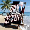 Custom Name Personalized Michael Jackson Print Beach Towel, for Trip Camping Beach Party Home Decor, Birthday Gift for Family & Friends
