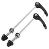 1 Pair Set Bicycle Front Rear Quick Release Skewers Wearproof Bike Quick Release LeverBlack