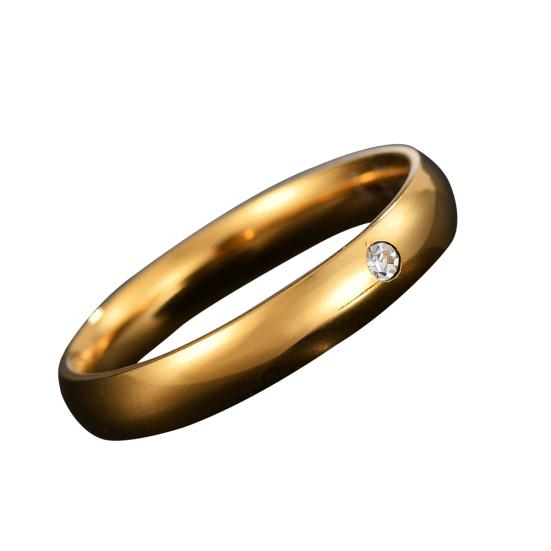 Краткое кольцо из нержавеющей стали со стразами, инкрустированное женским кольцом на палец, декор для свадебной вечеринки