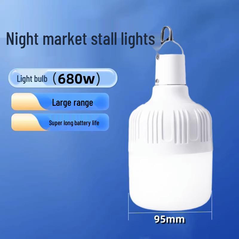 Portable LED Camping & Emergency Light Bulb for Night Markets and Outdoor Use