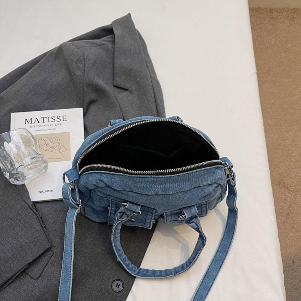 Сумка Spicy Girl Сумка на плечо Сумка под мышкой Сумка из вареного денима Тренд Ретро Джинсовая сумка Шоппинг