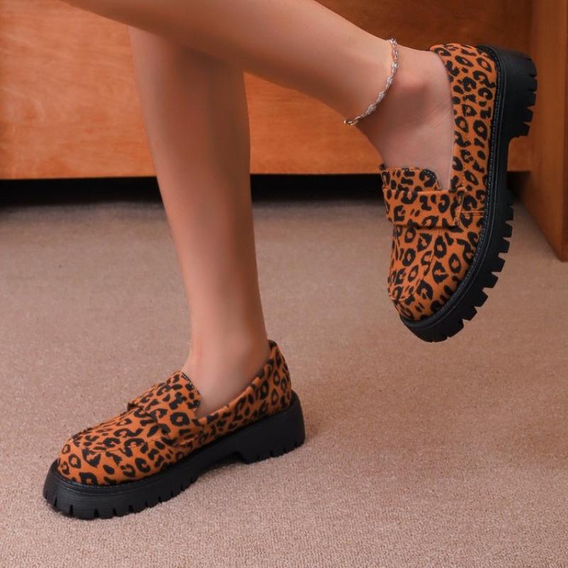 Модные Простые и Универсальные Водонепроницаемые Женские Лоферы из ПУ 2025 Весна и Осень Повседневная Плоская Нескользящая Обувь для Женщин Zapatos De Mujer