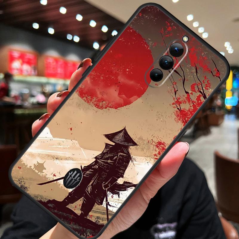 Япония Ниндзя Самурай Красное Солнце Чехол Для ZTE Nubia Red Magic 10S 10 8 9 8S 9S 11 Pro Plus 5G 6R 6 7 6S 7S Pro 10 Air Чехол