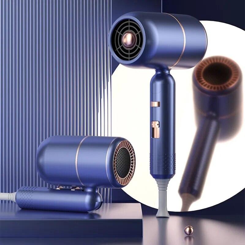 Фен с диффузором, ионный фен, профессиональные портативные фены, аксессуары для женщин, вьющиеся волосы, фиолетовый, домашний прибор