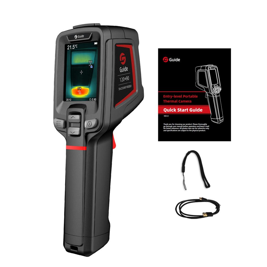 Портативная тепловизионная камера начального уровня GUIDE T120, перезаряжаемый тепловизор, 2000 мАч, без аккумулятора.