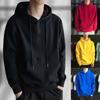 New Solid Color Men's Fashion Autumn and Winter Sweater Casual Hoodie Hooded Sweatshirt