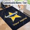 Custom Text Printed Rug North Queensland Cowboys Non Slip Floor Carpet For Home Room Decor
