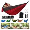 Single Person Portable Outdoor Camping Hammock with Nylon Color Match Hammock High Strength Parachute Fabric Hammock
