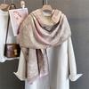 Luxury Brand Cashmere Women Floral Scarf Winter Warm Shawl and Wrap Bandana Pashmina Female Foulard Square Thick Blanket Poncho