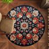Круглый ковер для гостиной, винтажный диван, журнальный столик, коврик для спальни, кабинета, напольный коврик для дома, устойчивый к грязи