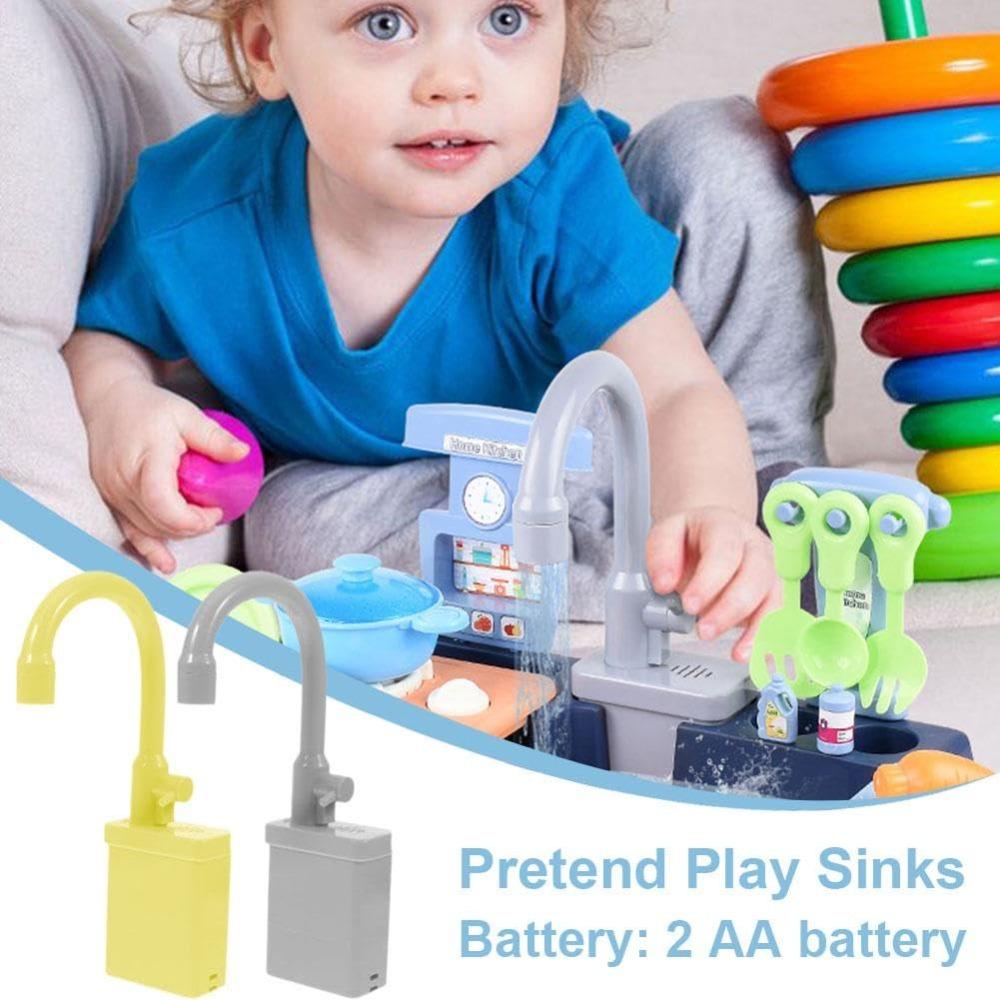 Simulation Kitchen Faucet Replacement Toy Rotatable Faucet Toy for Pretend Play Sinks