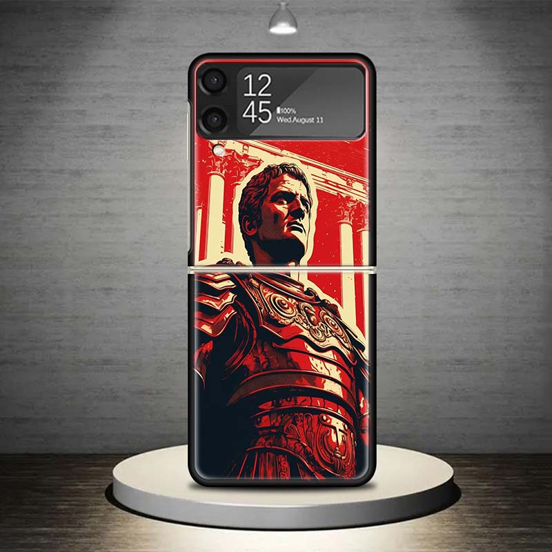 SPQR Римская Императорская Легионv Чехол для Телефона для Samsung Galaxy Z Flip 7 6 5 4 3 5G Ударопрочный Чехол Z Flip7 Flip6 ZFlip5 Flip3 Flip4