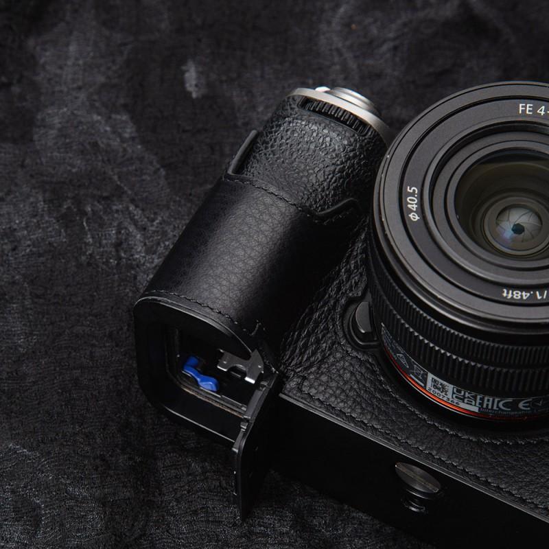 Ручная работа, натуральная кожа Full-Grain, чехол для камеры Sony Alpha A7C II, беззеркальная сумка через плечо с металлической основой, опционально с мягкой подкладкой