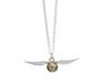 Harry Potter sterling silver Golden snitch charm Necklace