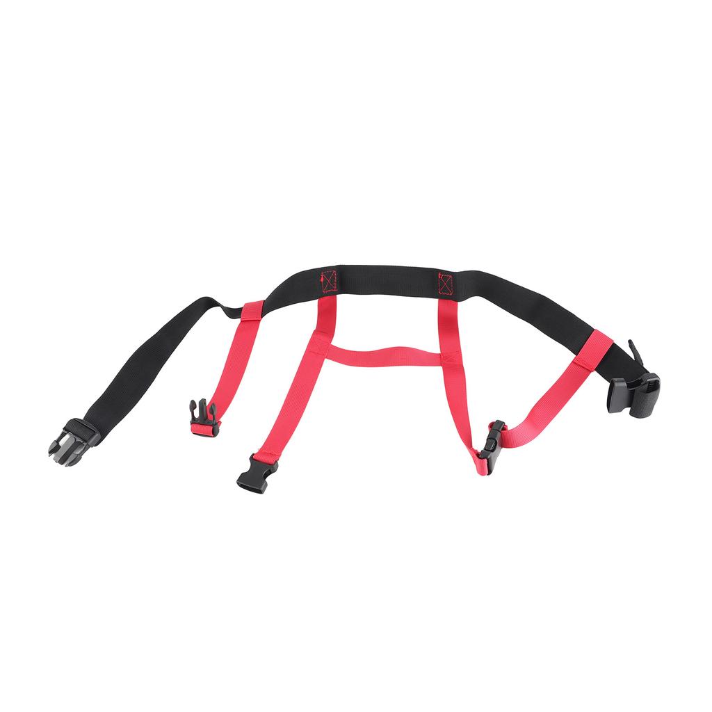 Snowboard Training Harness Black Red Nylon Material Adjustable Controlling Speed Auxiliary Toddler