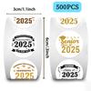 500 Pictures/roll Roll Tape Graduation Season Sticker Hand Account Material Decorative Envelope Mouth