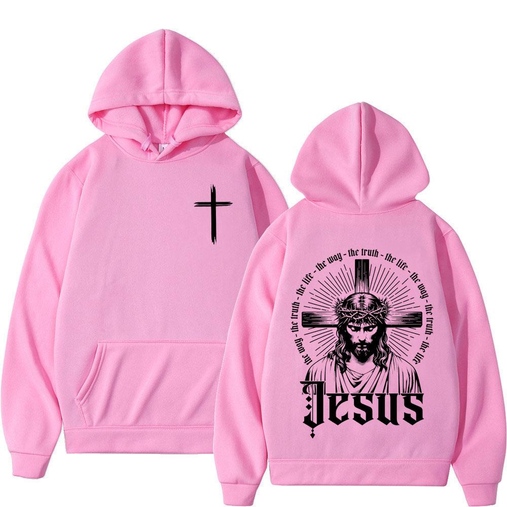 Christian Jesus Bible Saying Verse Faith Hoodies Men Women Clothing Fashion Long Sleeve Sweatshirts Fleece Casual Loose Pullover