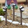 Lovely Miniature Panda Decor Weather-resistant Clear Texture Decorative