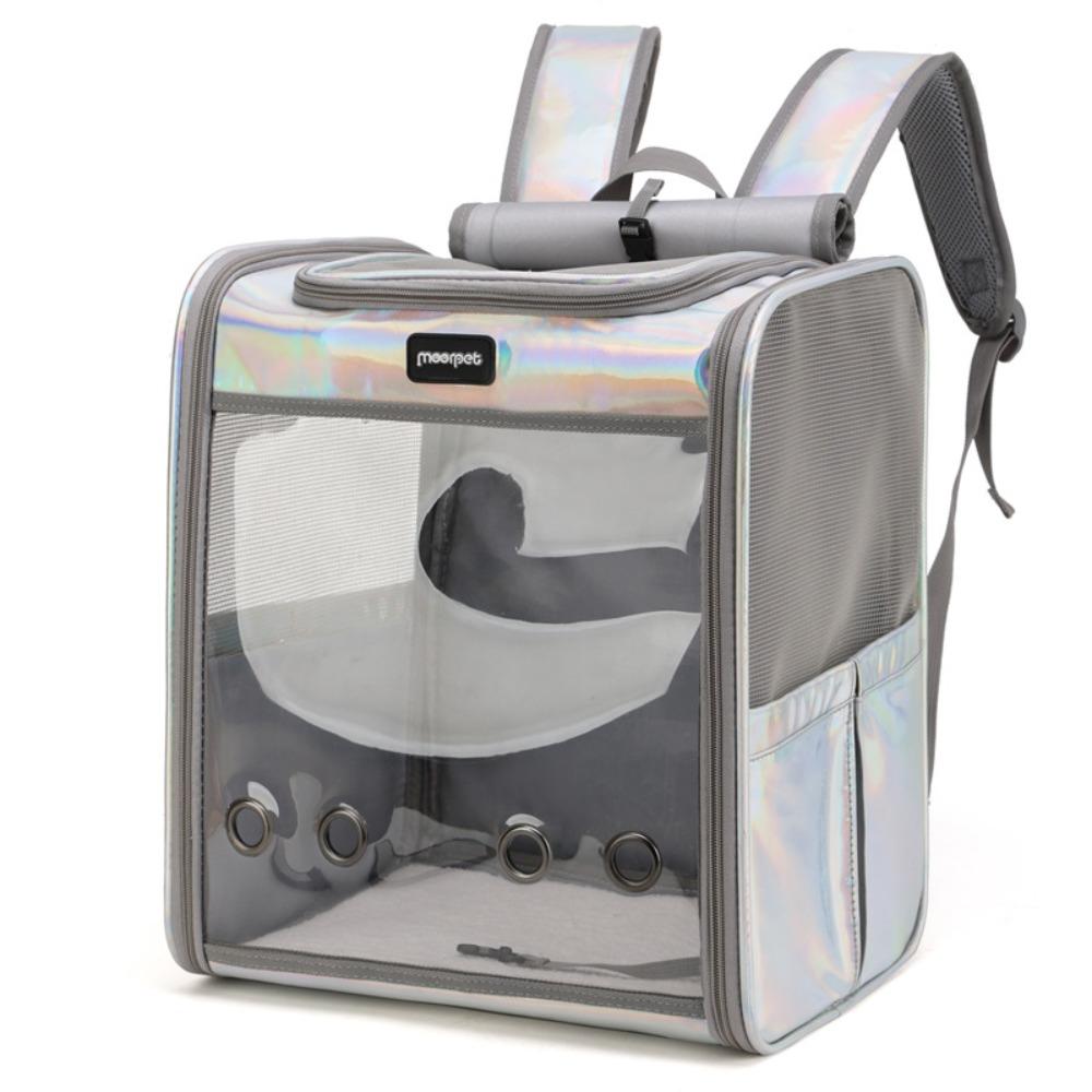 Large Space Pet Backpack Transparent Cat Carrying Bag Pet Carrier Bag Cat Dog Transport