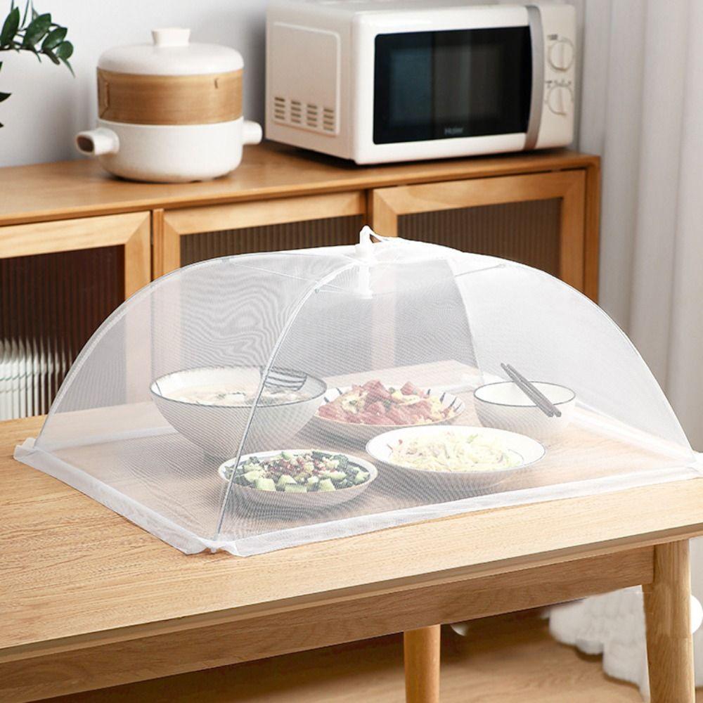 Umbrella Shape Mesh Food Net Lace Fabric Mesh Dish Tent Food Lid Mesh Food Cover Kitchen