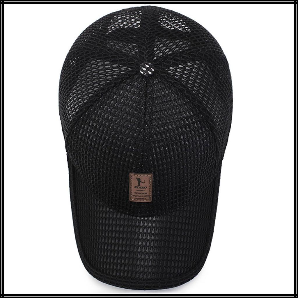 Летняя шляпа CZA142 [Белый Клык], Кепка, Шляпа, Для улицы, Сетчатая, Легкая, Дышащая, Простая, Стильная, Мужская, (Темно-серый)