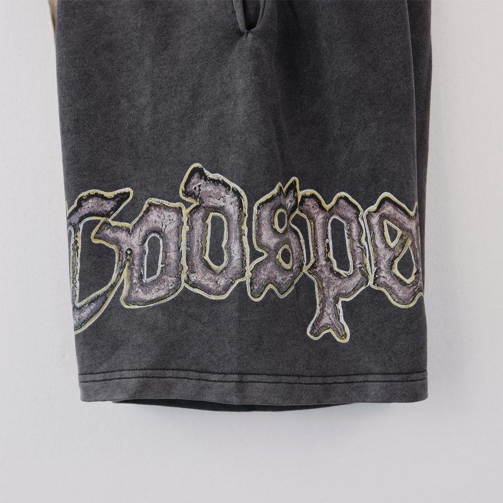 Ретро Американский Стиль Хип-Хоп Стирка Махровые Шорты