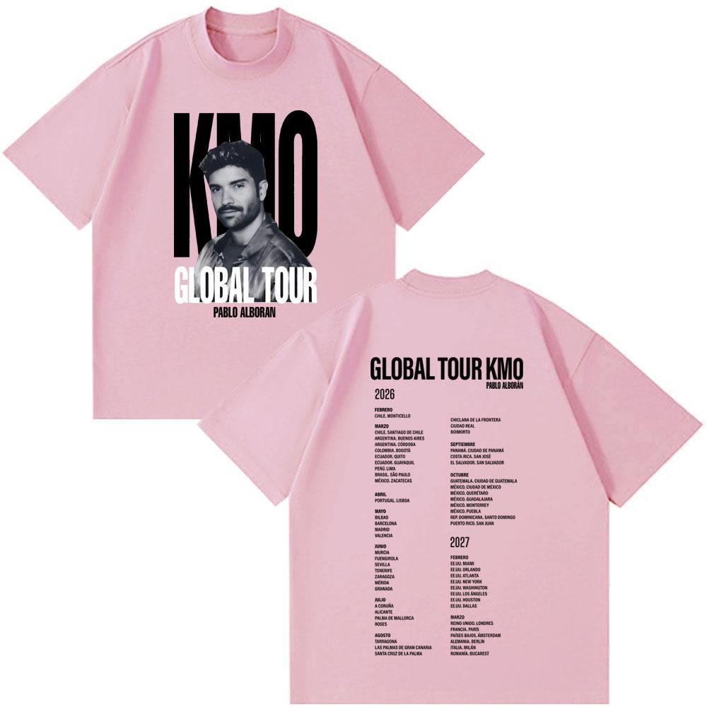 Singer Pablo Alborán Global Tour 20262027 Print T Shirt Men Women Fashion Tshirts Shortsleeved Casual Oversized T Shirts Tops