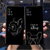 Чехол Французский бульдог Черно-белый для Samsung Galaxy A52 A12 A53 A32 4G A13 A51 A21s A71 A22 A33 A72 A31 A03s Чехол для телефона