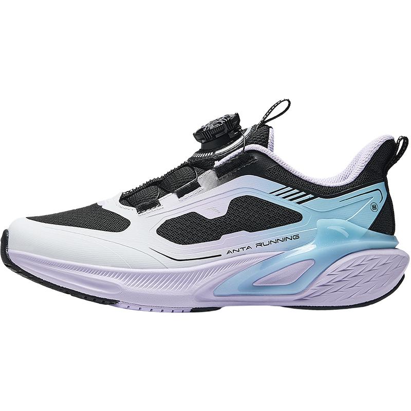 Anta Детские кроссовки из синтетической кожи PG7 Youth Edition Легкие Амортизирующие Низкие Кроссовки для Бега Мужские кроссовки Черные Белые Синие 322445531-3