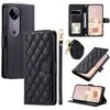 Leather Case for vivo T3 Ultra 5G/V40 Pro 5G/V40 5G/S19 Pro 5G Wallet Rhombus Grid Phone Cover