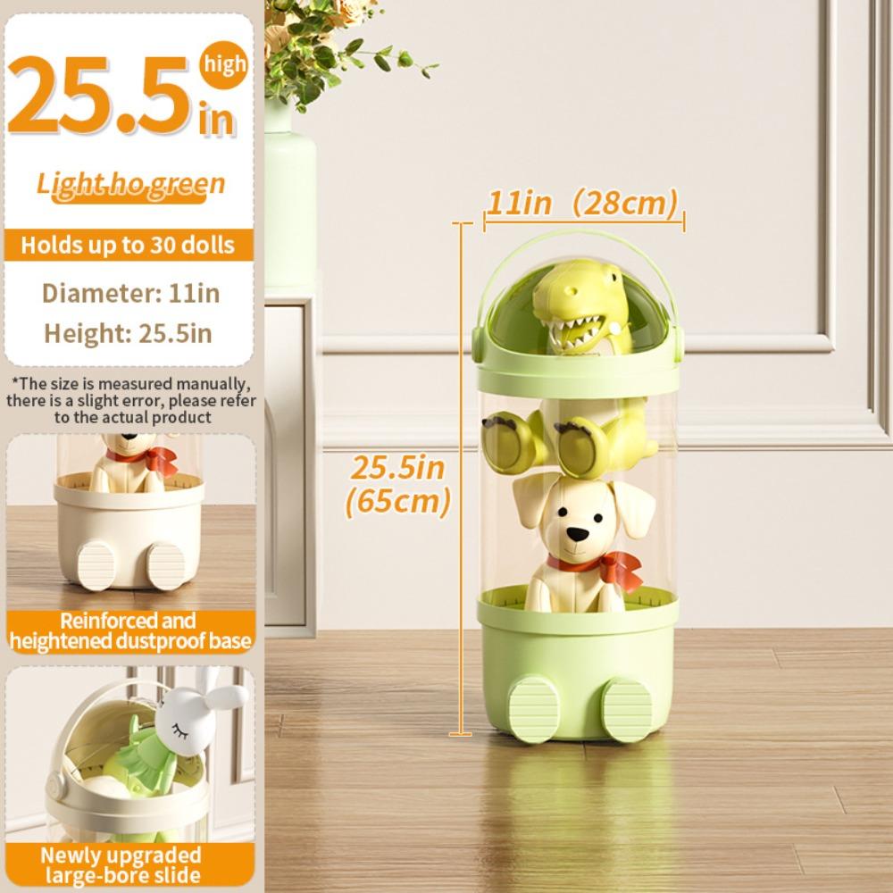 Прозрачный ящик для хранения кукол Пластиковое ведро для хранения Новый органайзер для мягких кукол для детей