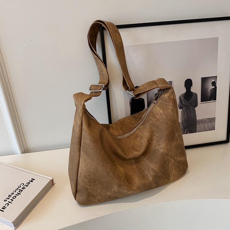 Сумка большой вместимости женская осень-зима 2025 новая модная нишевая дизайнерская на плечо сумка-мессенджер ретро женская сумка-тоут