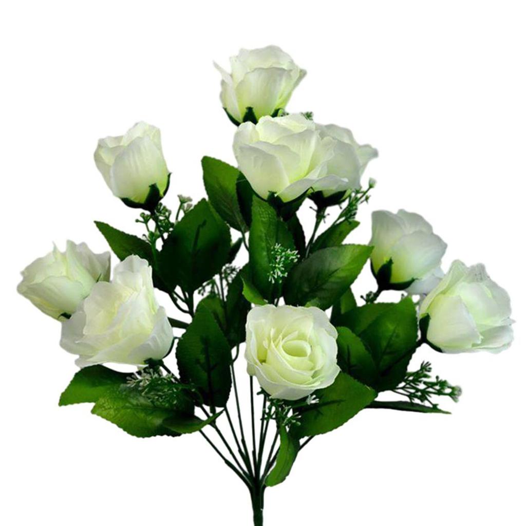 Exquisite 10 Head Silk Fake Flowers for Home and Party Decoration