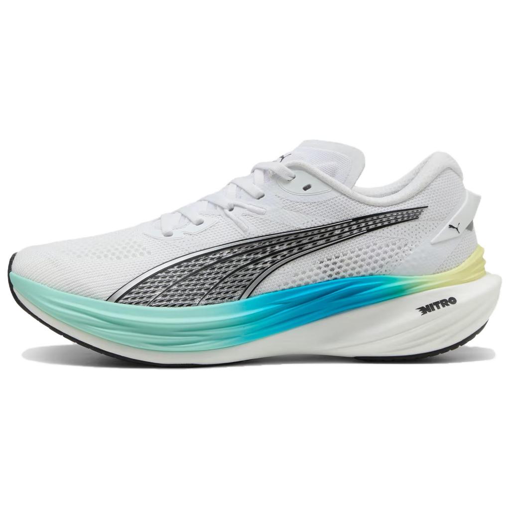 Puma Deviate Nitro 3 Versatile Comfortable Durable Breathable Low-Top Running Shoes Men Sneakers White 309707-29